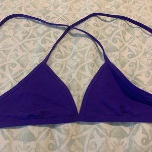 Jolyn Swim Triangle Top—Purple